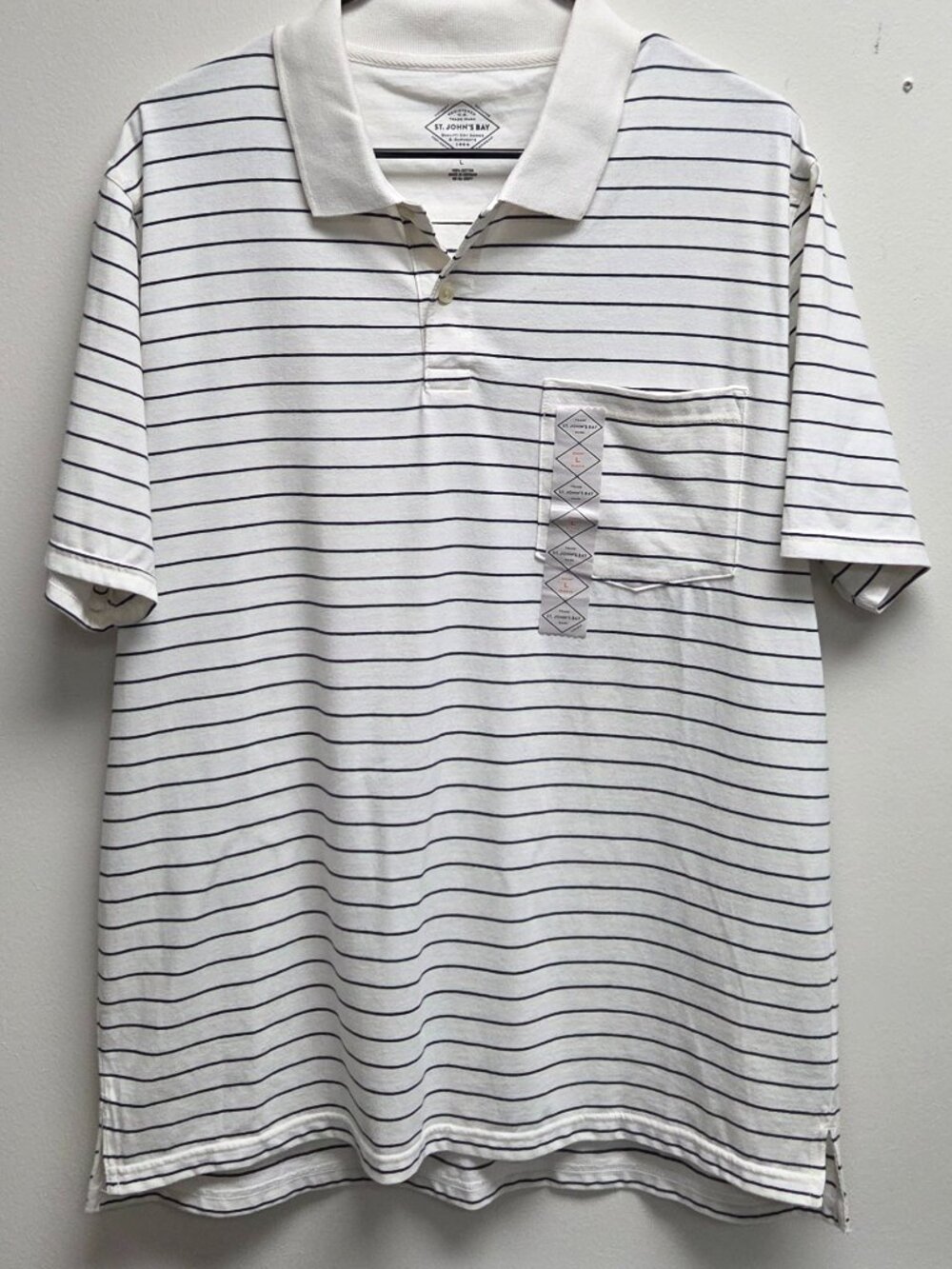 Men's Large St. John's Polo Shirt NWOT